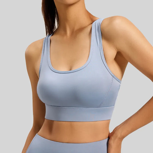 Top Deportivo en Poliéster con Espalda Cruzada