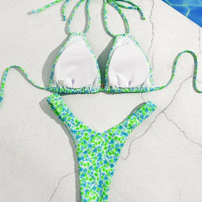 Bikini Estampado Floral Verde