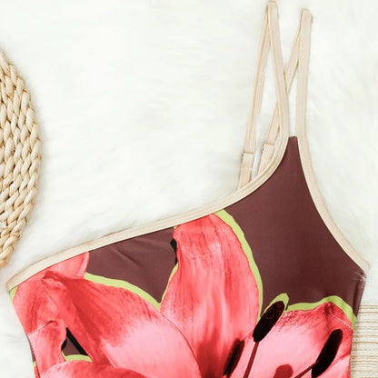 Bañador Estampado Flor
