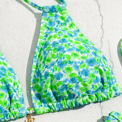 Bikini Estampado Floral Verde
