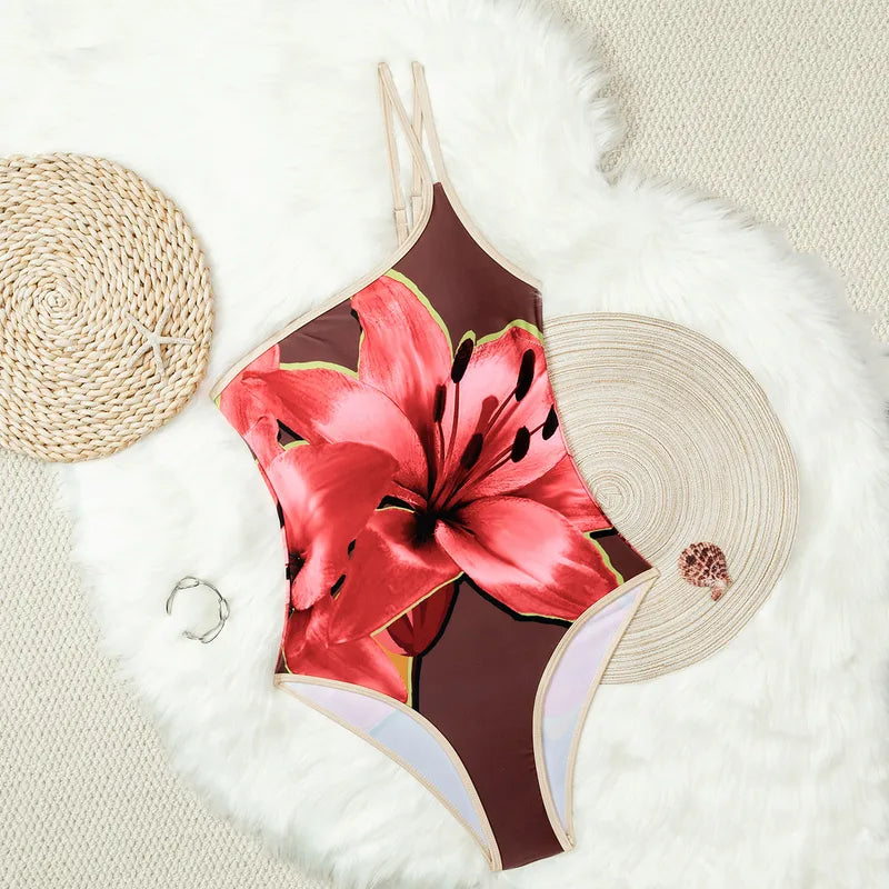 Bañador Estampado Flor