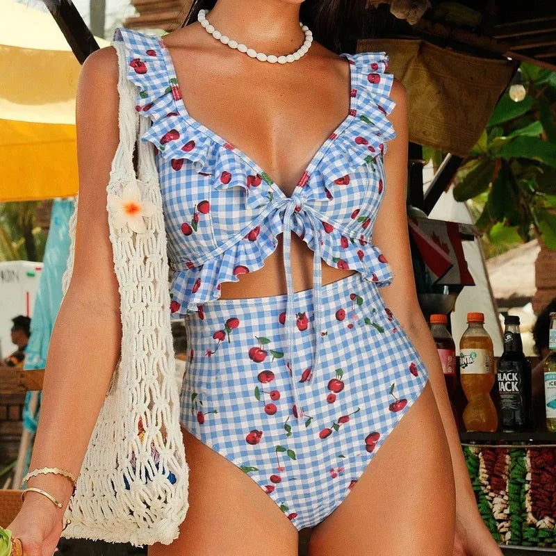 Bañador Con Estampado Floral