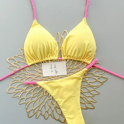 Bikini color sólido