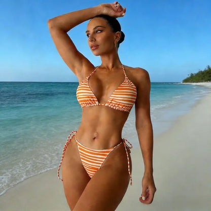 Bikini con Estampado Leopardo